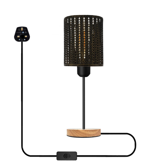 LEDSone Plugin Black Table Lamps for BedsideTables~5421-10