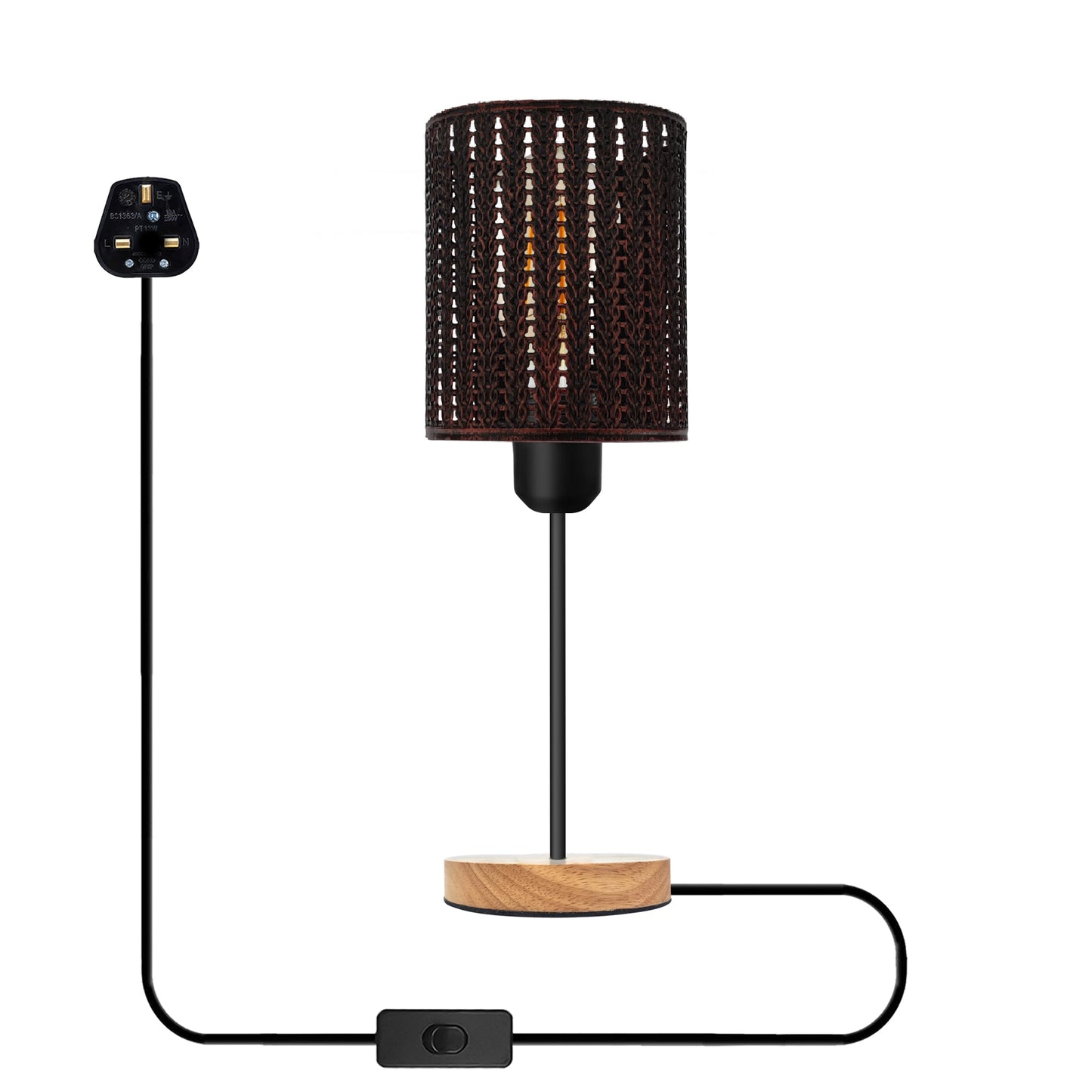 LEDSone Plugin Black Table Lamps for BedsideTables~5421-13