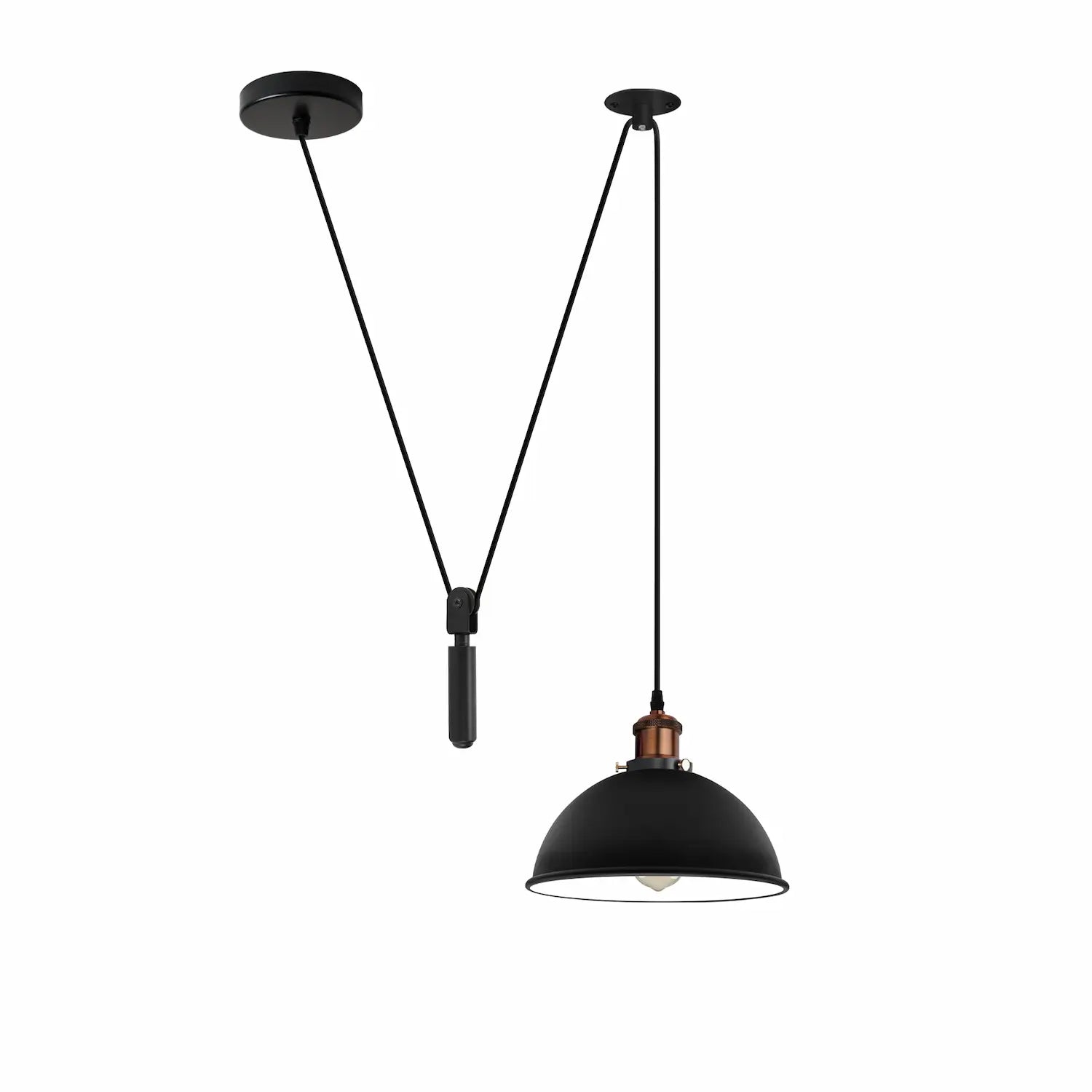 Retro Loft Adjustable Antique Metal Pendant Ceiling Light ~1133-5