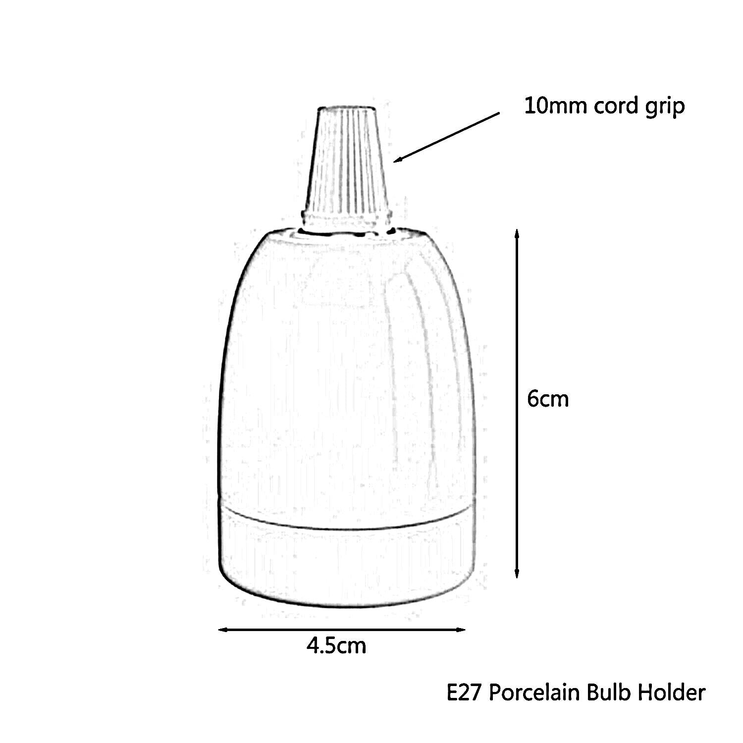 Screw E27 Light Bulb Lamp Holder Base Pendant Socket UK~3413-2