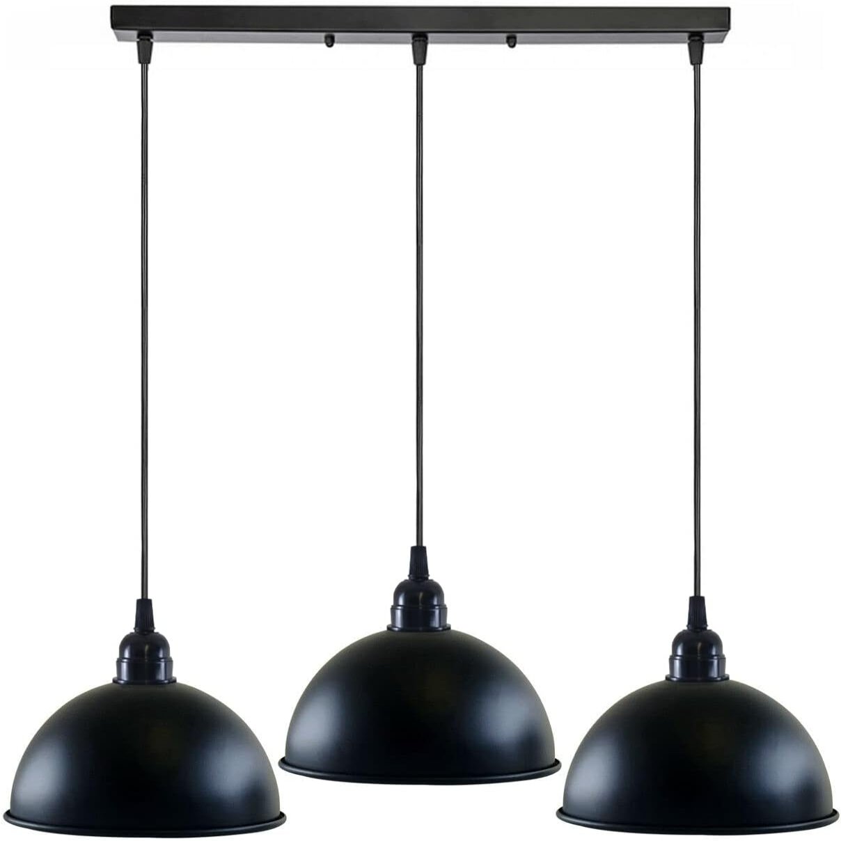 Black 3 light Pendant Light  - Over-Table Kitchen Lighting ~5268-6