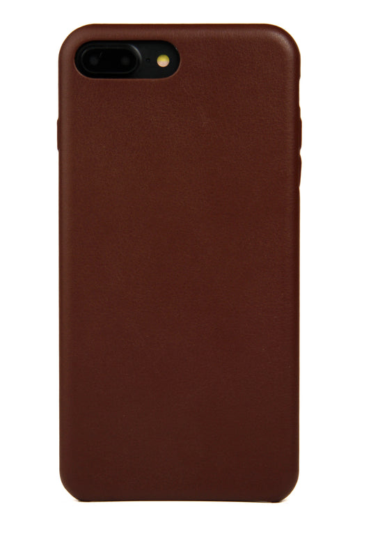 iPhone 7/8 Plus Case, Brown Leather-0