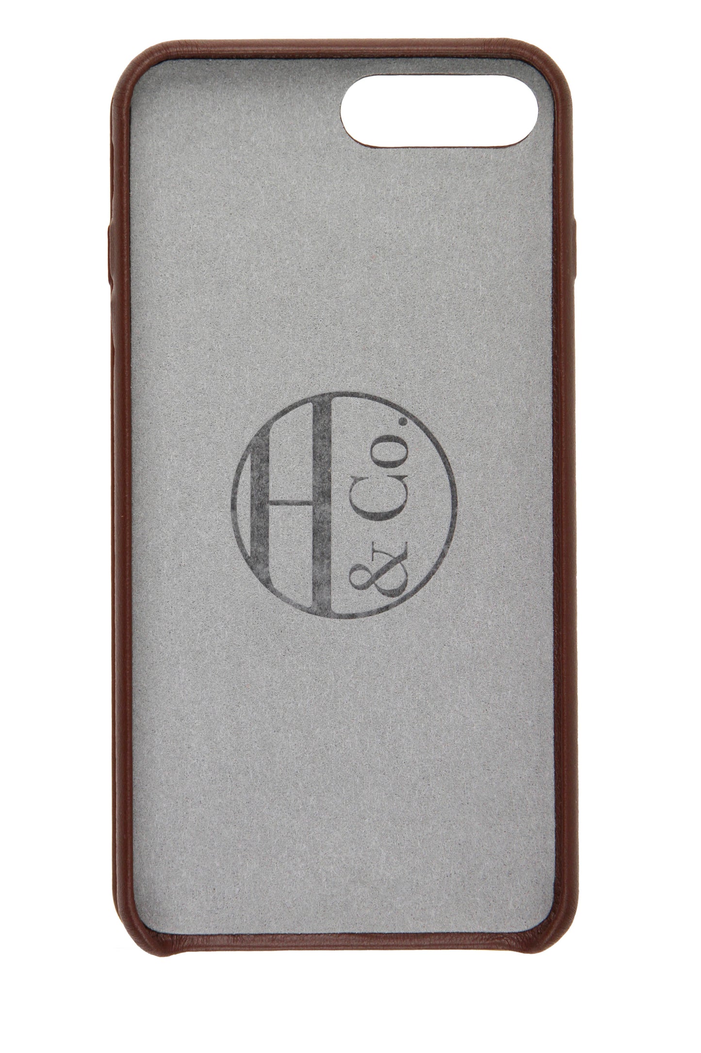 iPhone 7/8 Plus Case, Brown Leather-1