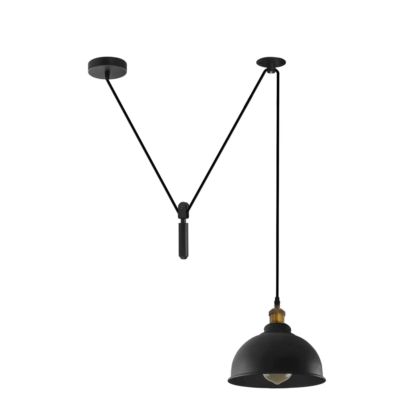 Retro Loft Adjustable Antique Metal Pendant Ceiling Light ~1133-7