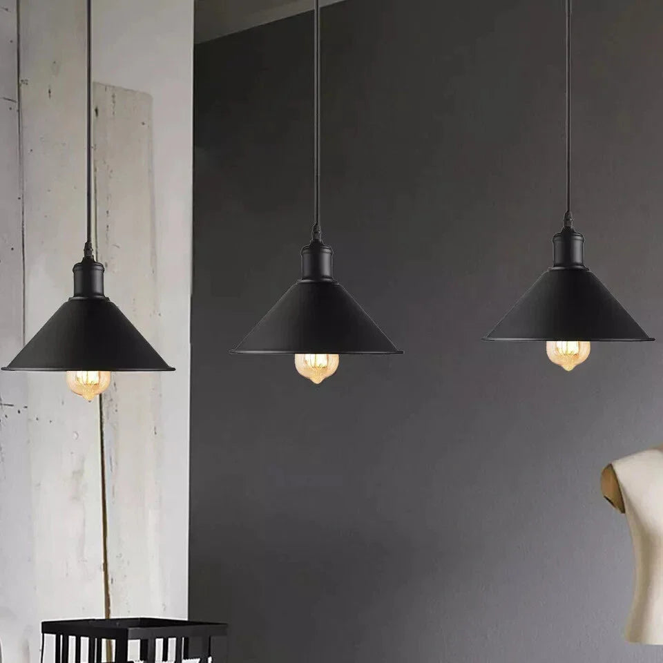 Black Pendant Lamp Industrial style Decorative Ceiling lamp~1542-1